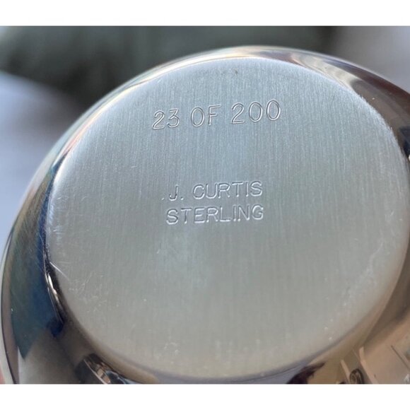 Sterling Silver Jefferson Cup Limited Edition By L. Curtis 23/200 pouch cert - Picture 4 of 5